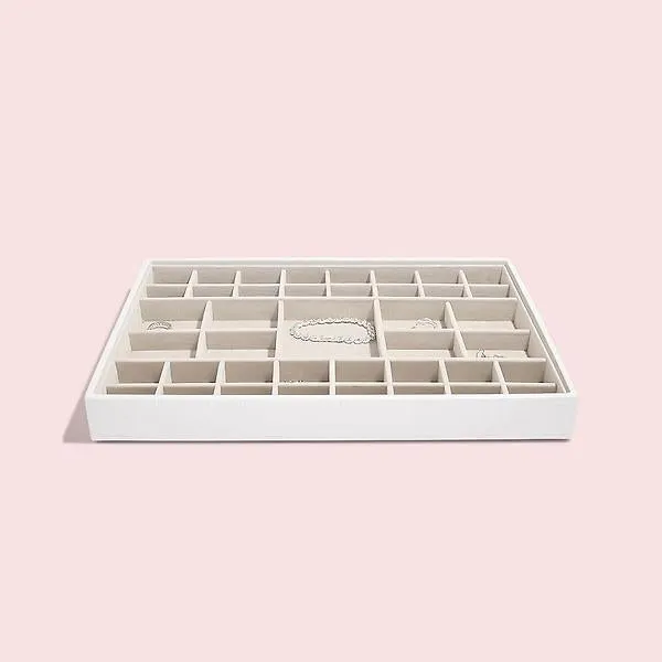 Stackers Supersize 41-Section Tray White