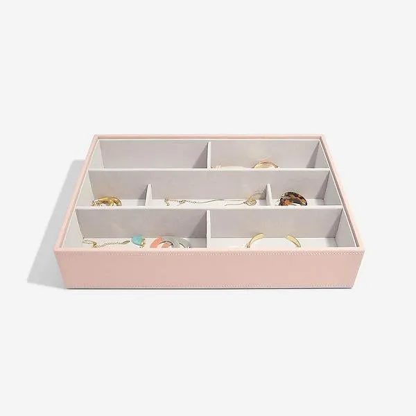 Stackers Supersize Deep 7-Section Tray Blush