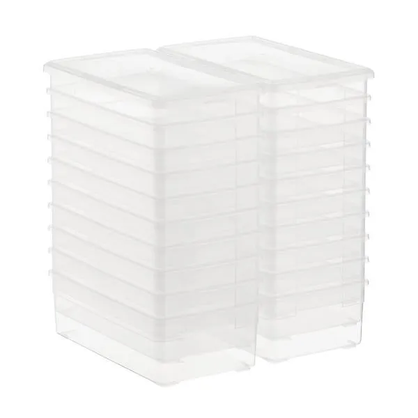 Best Value Case of 20 Our Shoe Box Clear