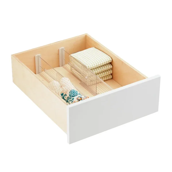 iDesign 4" Expandable Drawer Dividers Pkg/2