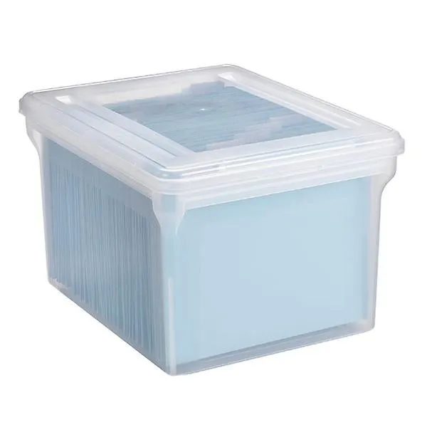 Iris File Tote Box Translucent