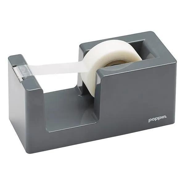 Poppin Tape Dispenser Dark Grey