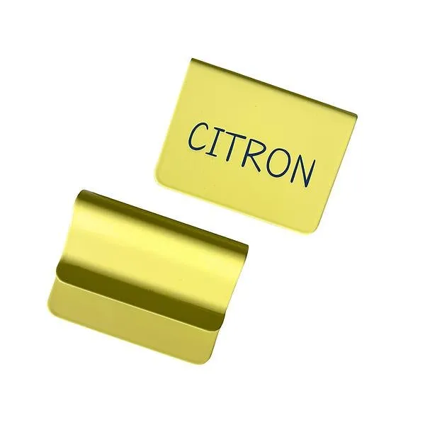 SortJoy Label Clips Citron (Yellow) Set of 6