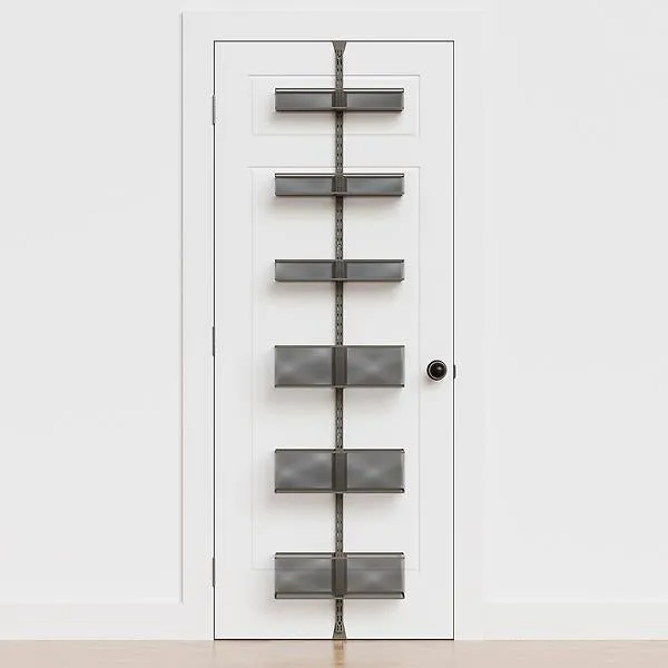 Elfa Classic Mesh Pantry Door Rack Graphite