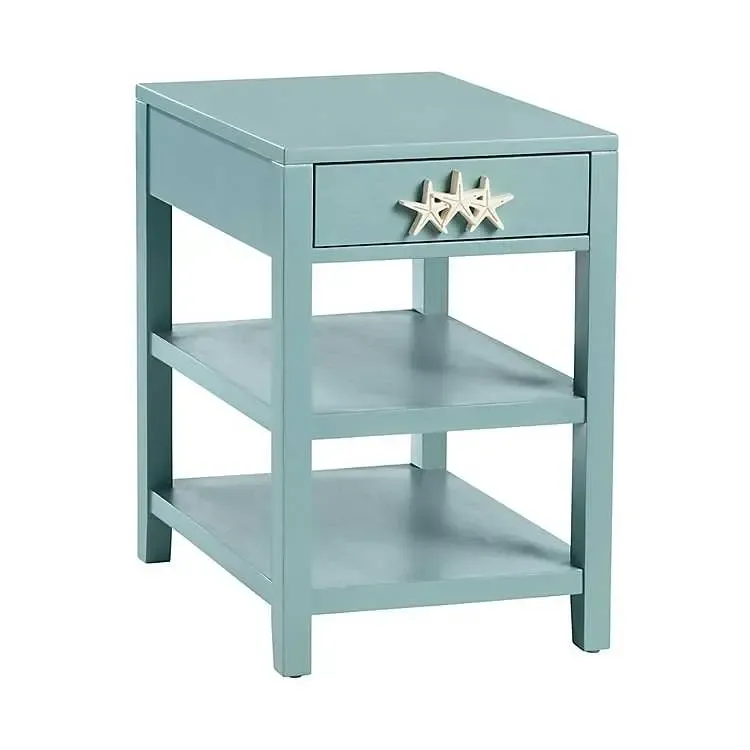 Turquoise Starfish Accent Table