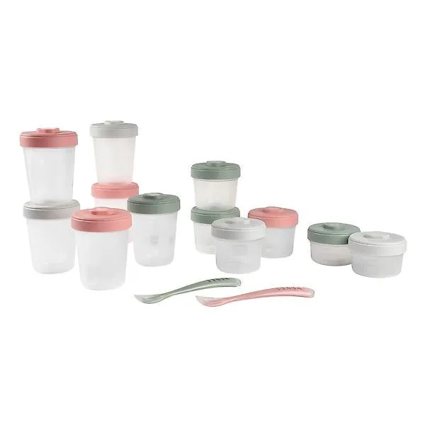BEABA Clip Containers Eucalyptus Set of 12