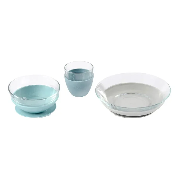 BEABA Glass Meal Set Rain