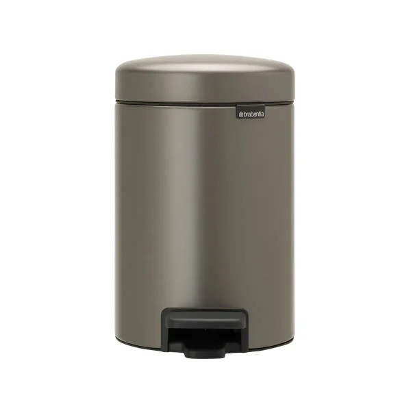 Brabantia 0.8 gal newIcon Step On Trash Can Platinum