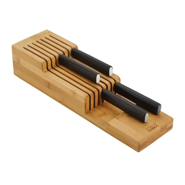 Joseph Joseph 2-Tier DrawerStore Knife Organizer Bamboo