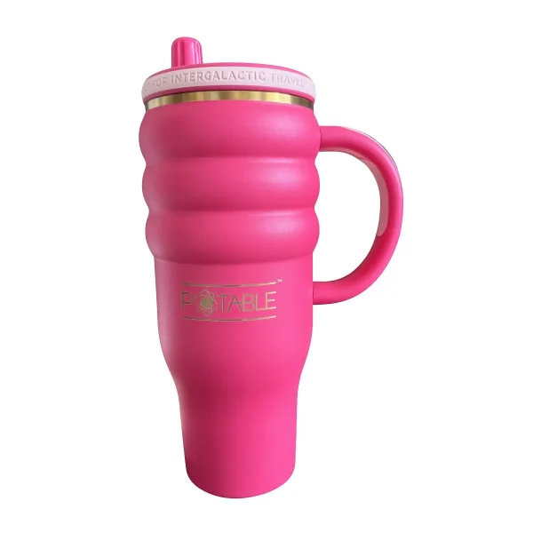 Potable 40oz Triple Ripple Odyssey Tumbler Luxury Set Scarlet Dusk