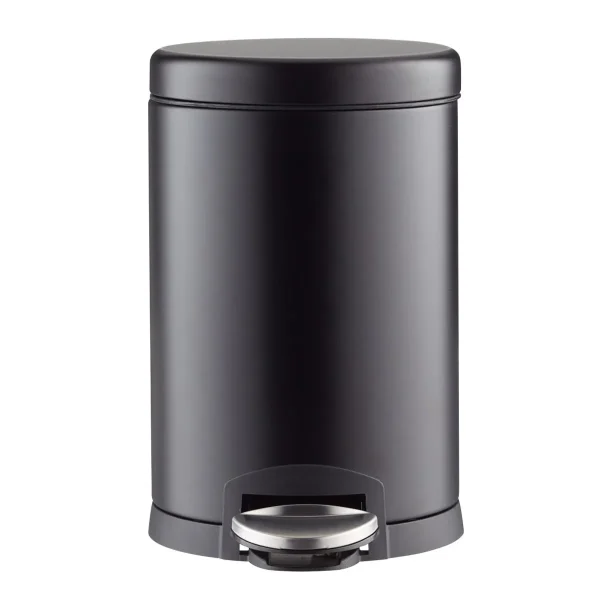 simplehuman 1.2 gal./4.5 ltr. Round Step Can Black