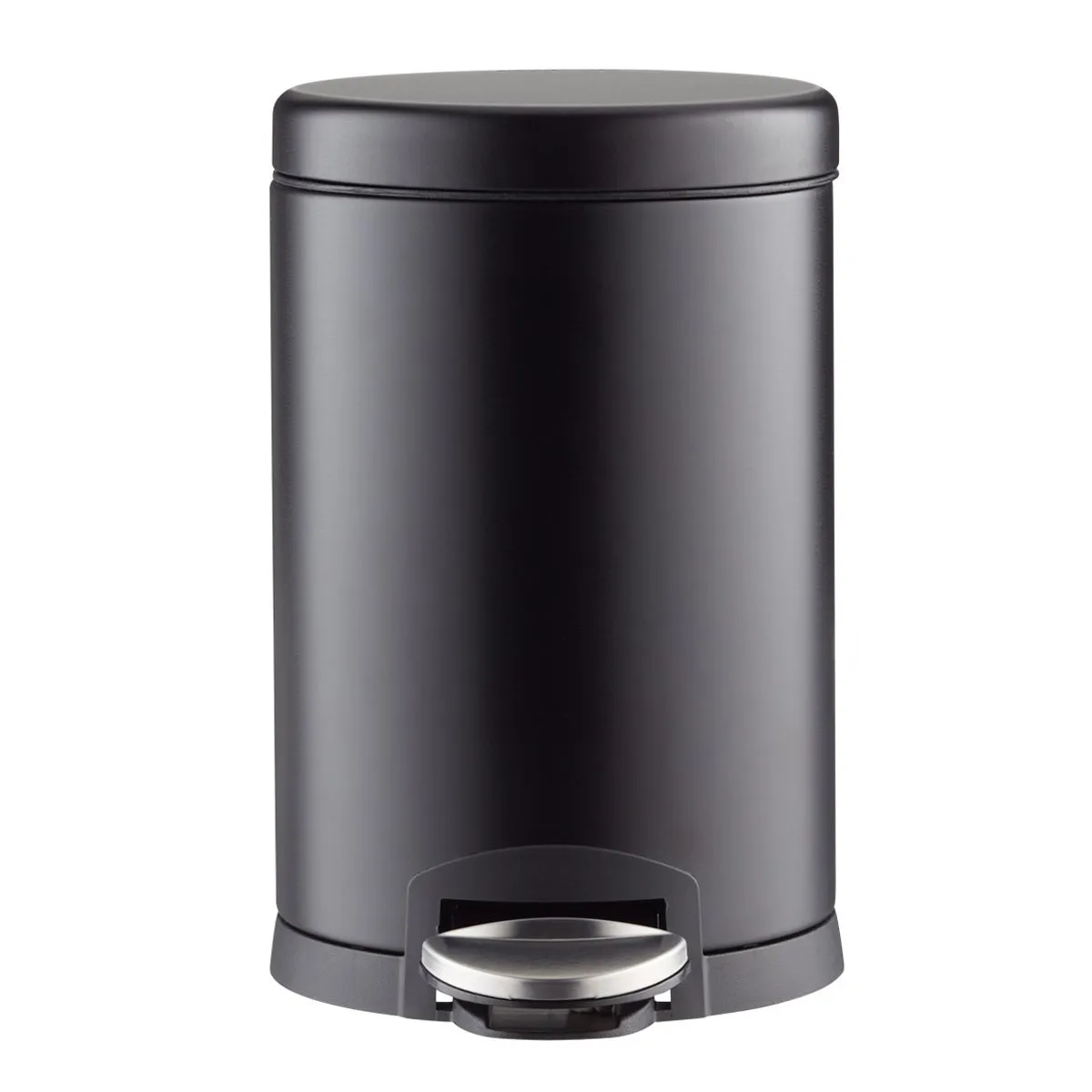 simplehuman 1.2 gal./4.5 ltr. Round Step Can Black