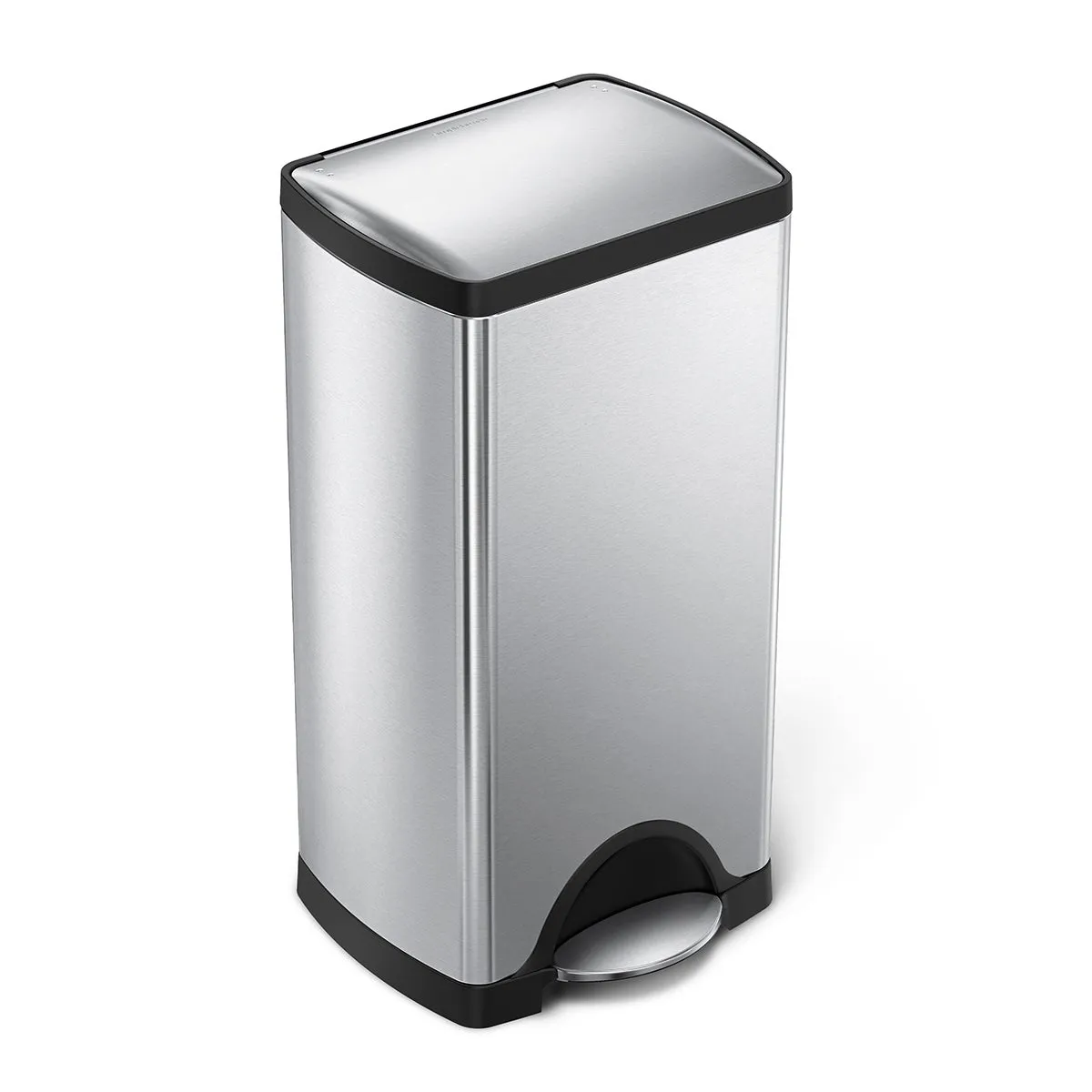 simplehuman 30 L Rectangular Step Can Stainless Steel