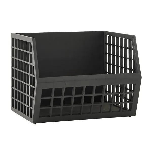 The Container Store Shoji Stacking Bin Ink Black