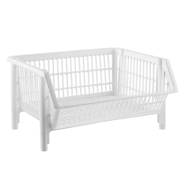 Case of 4 Our Basic Stack Baskets White